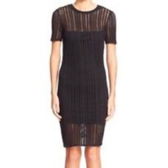 T by Alexander Wang Open Knit Mini Dress, size M - Picture 2 of 5